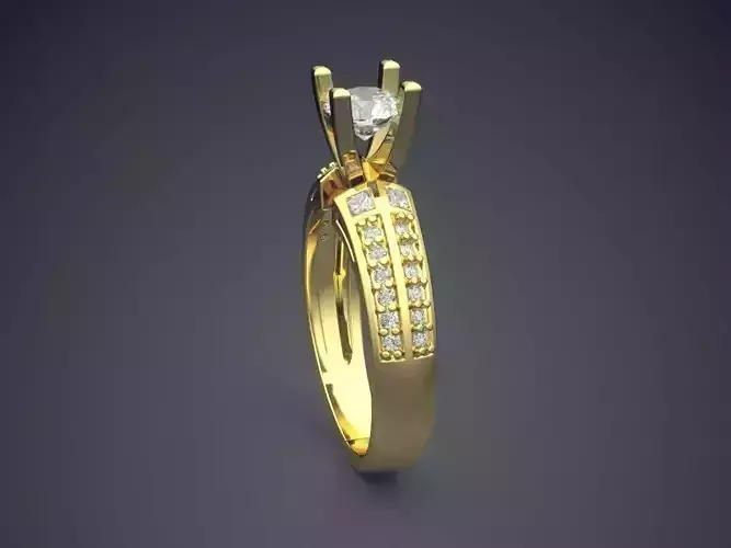 Ring With Diamonds CAD-5601