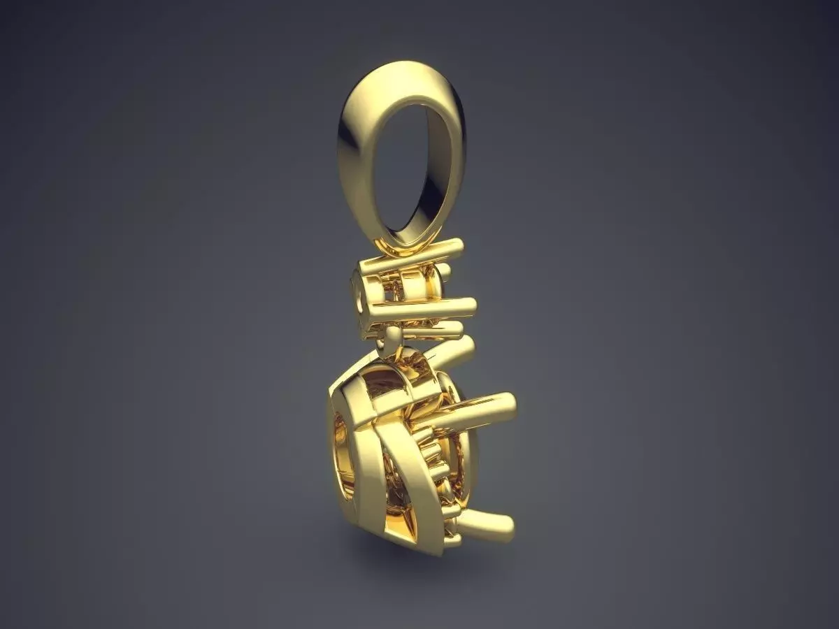 Pendant CAD-5591 3D print model_3