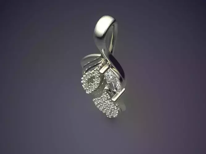 Pendant With Diamonds CAD-5593