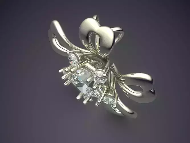 Star Shaped Pendant With Diamond In The Middle CAD 5582