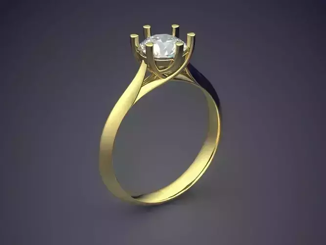Engagement Ring With Diamond CAD-5574