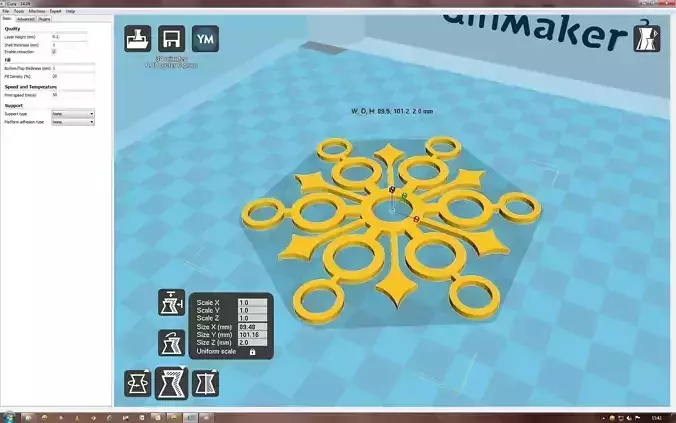 Snowflake maker - 3D print model