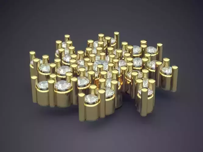 Brooch With Diamonds CAD-5564 3D print model