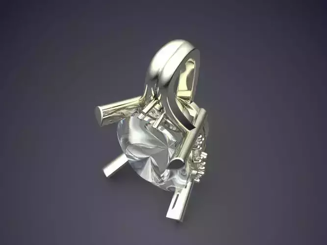 Pendant With Diamond CAD-5558