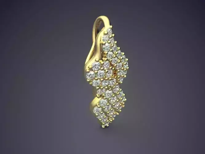 Pendant With Diamonds CAD-5553 3D print model