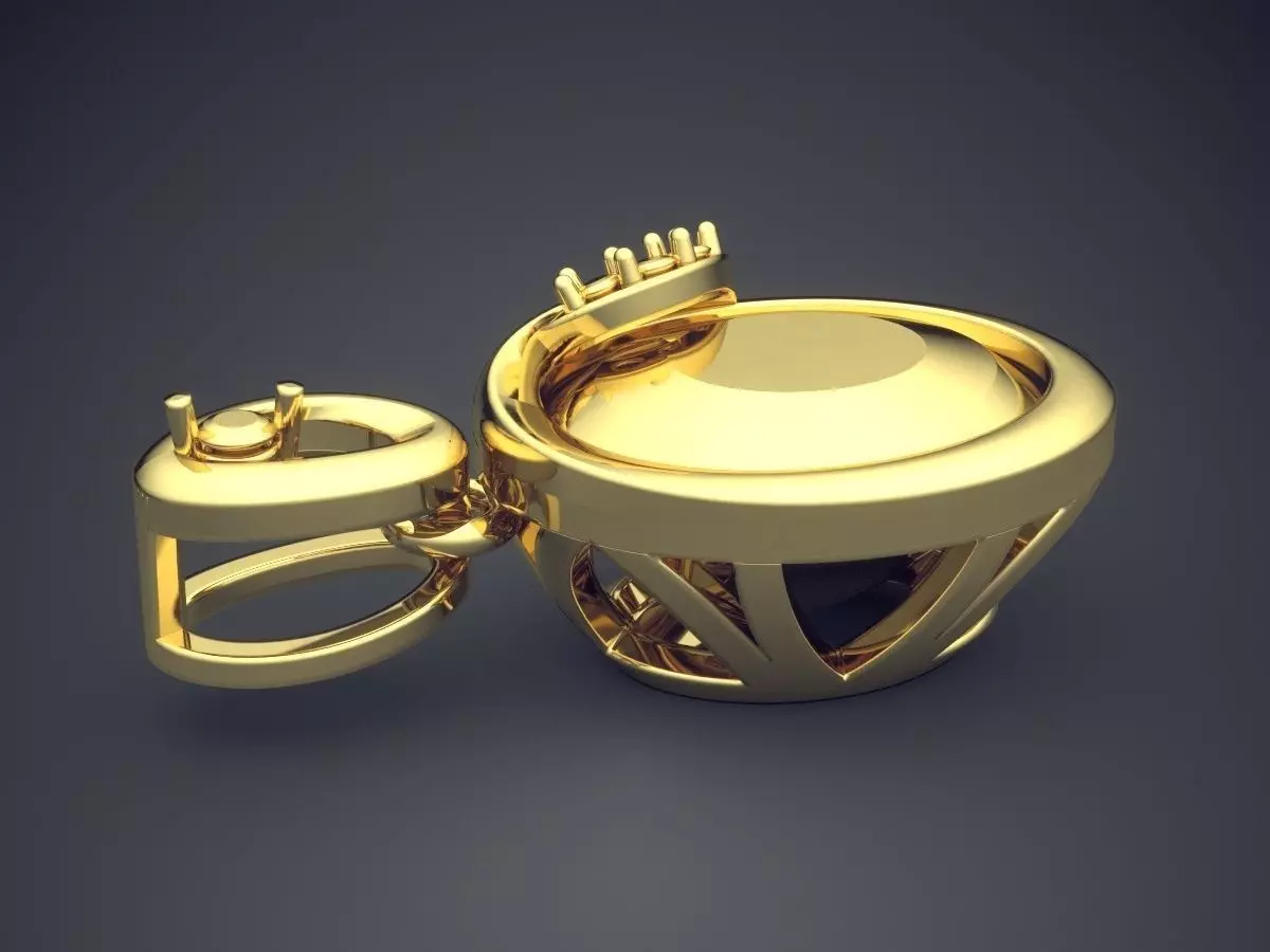 Pendant CAD-5549 3D print model_3