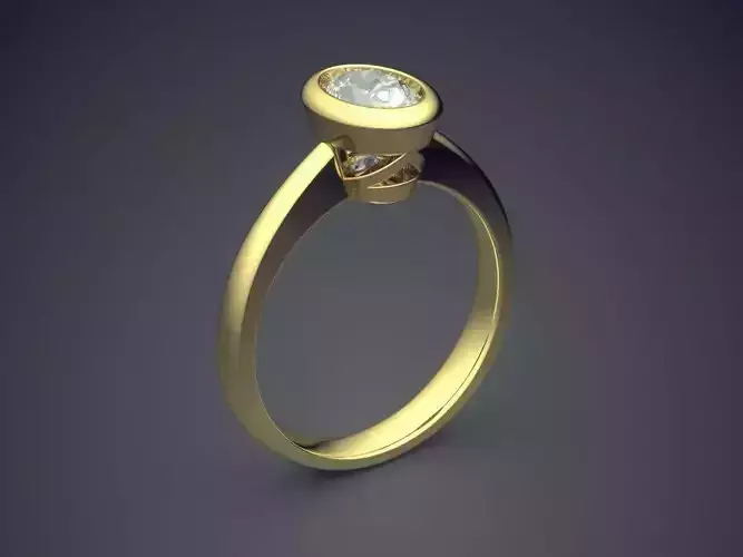 Engagement Ring With Diamond CAD-5546