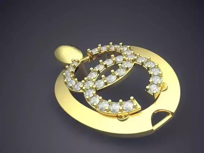 Pendant With Diamonds CAD-5542
