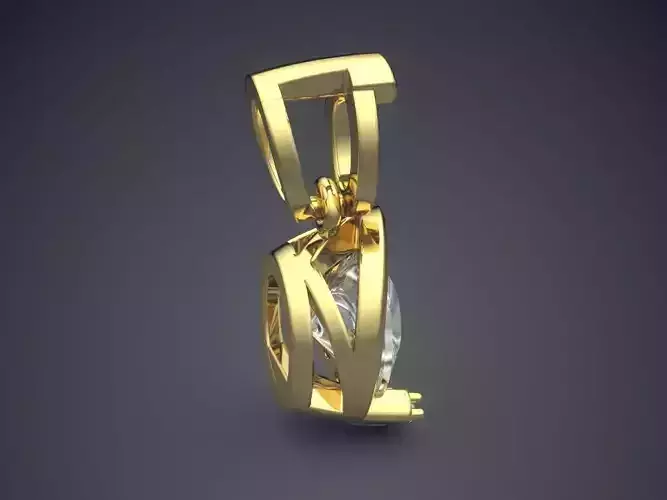 Pendant With Diamond CAD-5538