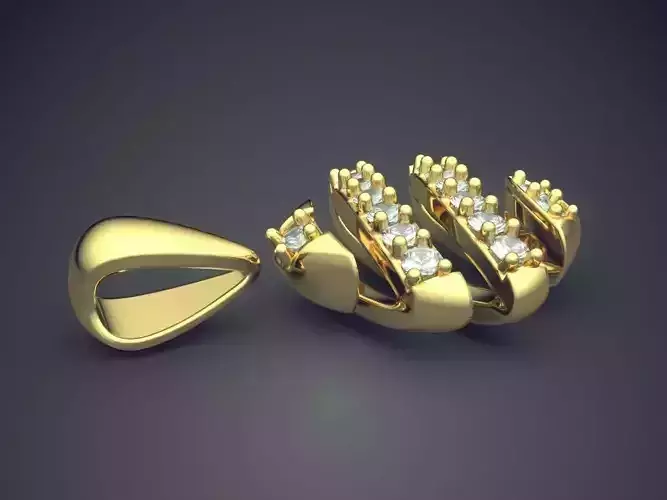 Pendant With Diamonds CAD-5536