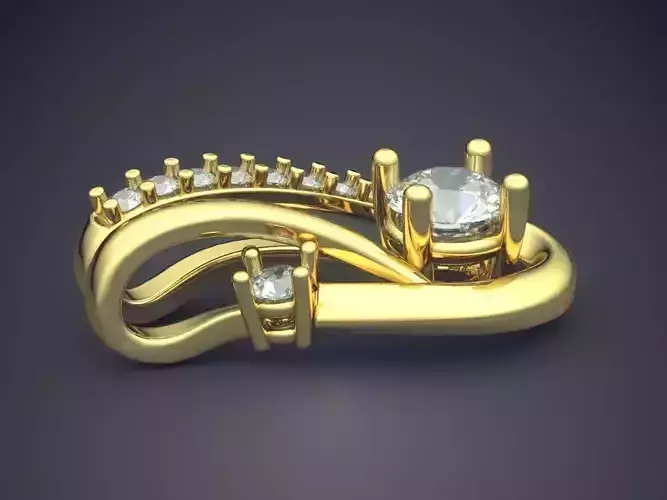 Luxurious Pendant With Diamonds CAD-5533