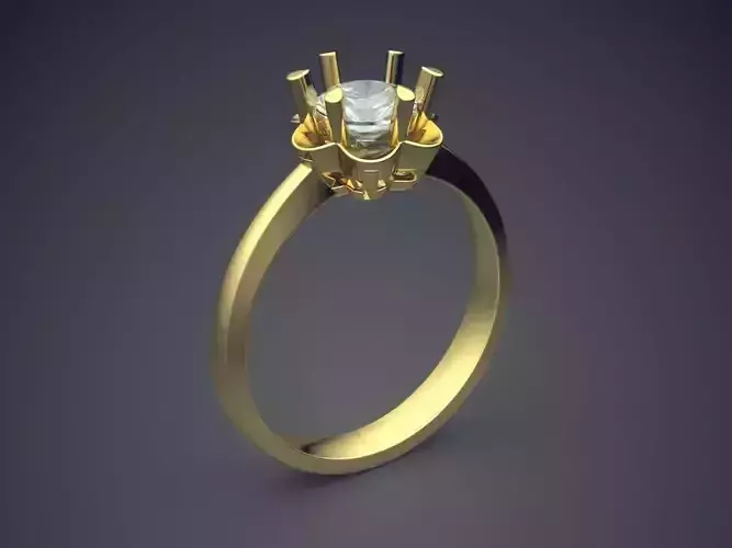 Engagement Ring With Diamond CAD-5532