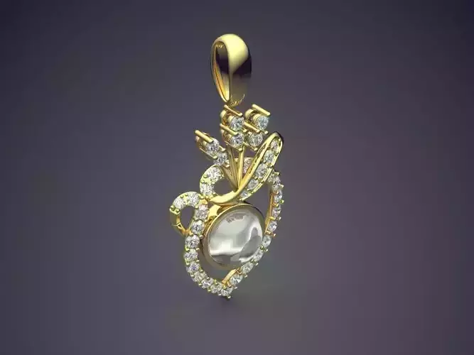 Pendant With Diamonds CAD-5531