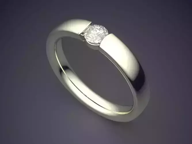 Ring With Diamond CAD-5528