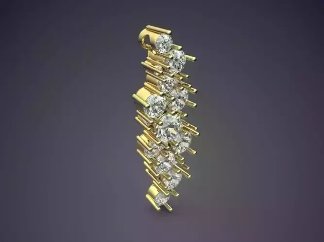 Pendant With Diamonds CAD-5527