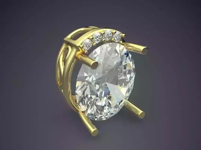 Pendant With Diamonds CAD-5520