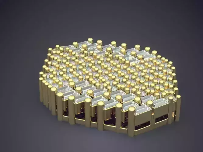 Pendant With Diamonds CAD-5518