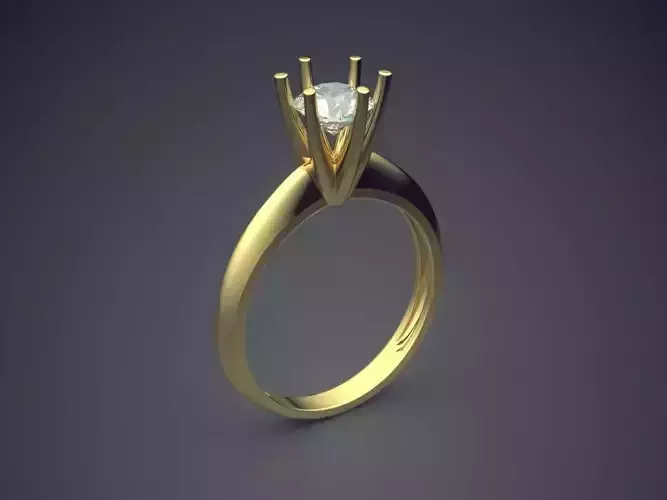 Engagement Ring With Diamond CAD-5512