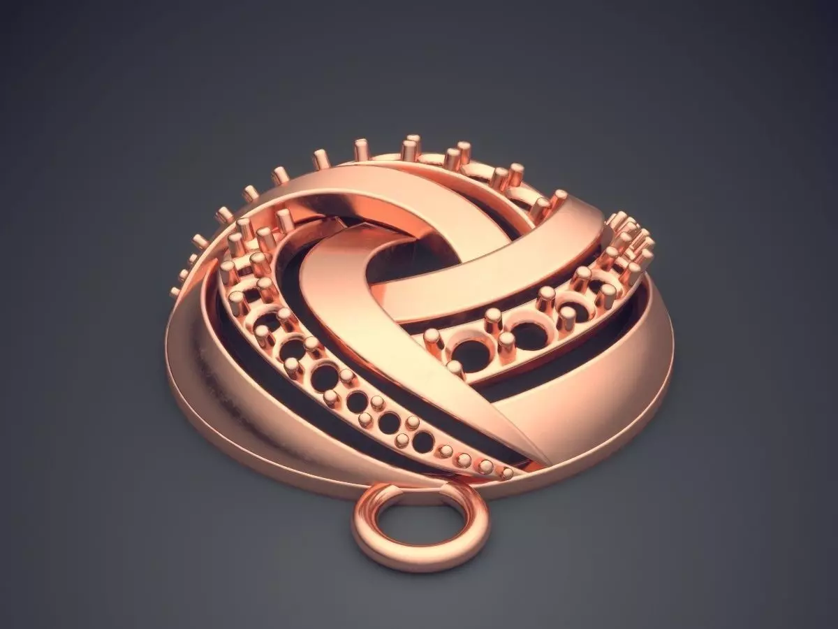 Pendant CAD-5496 3D print model_2