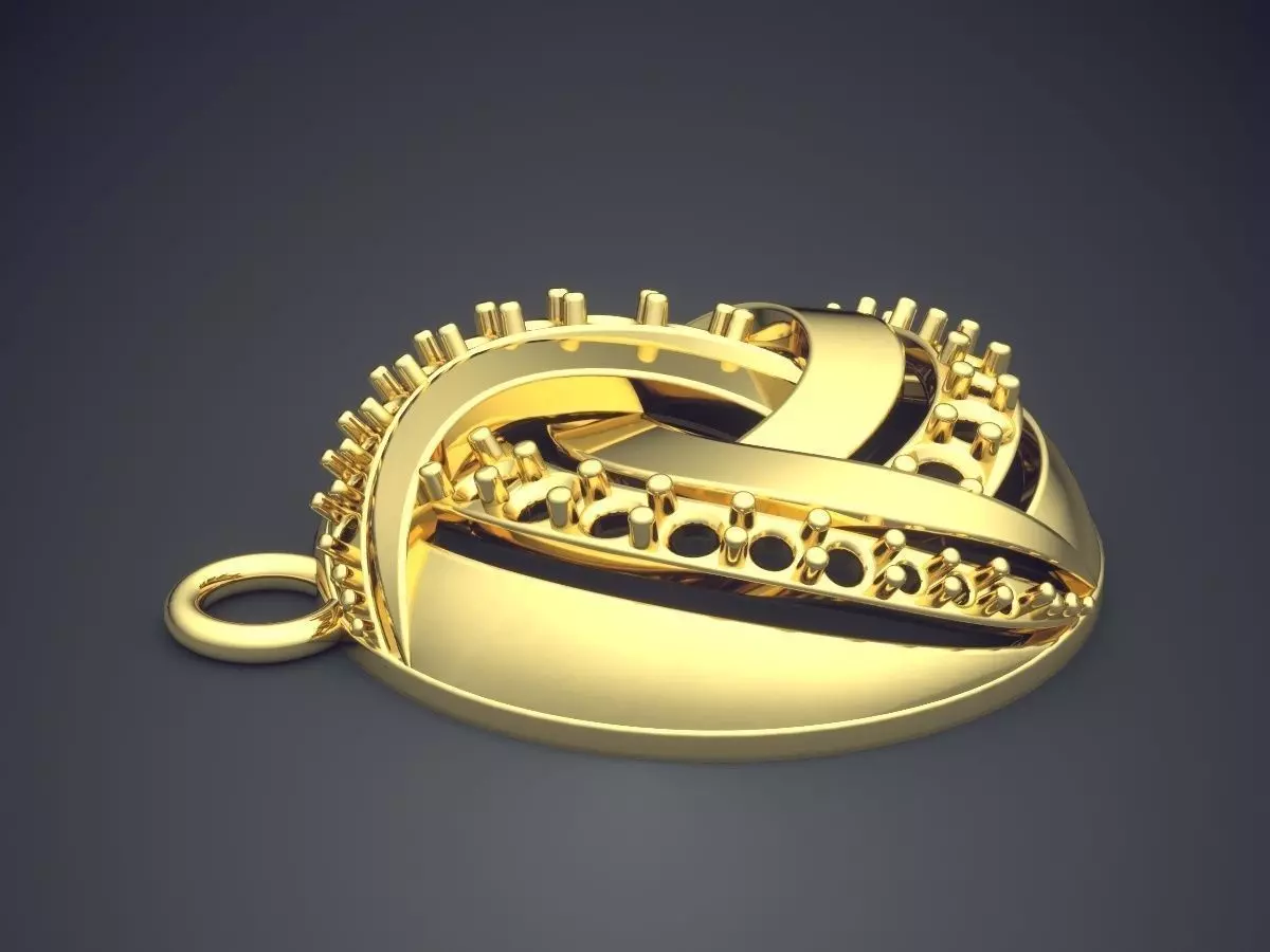 Pendant CAD-5496 3D print model_3