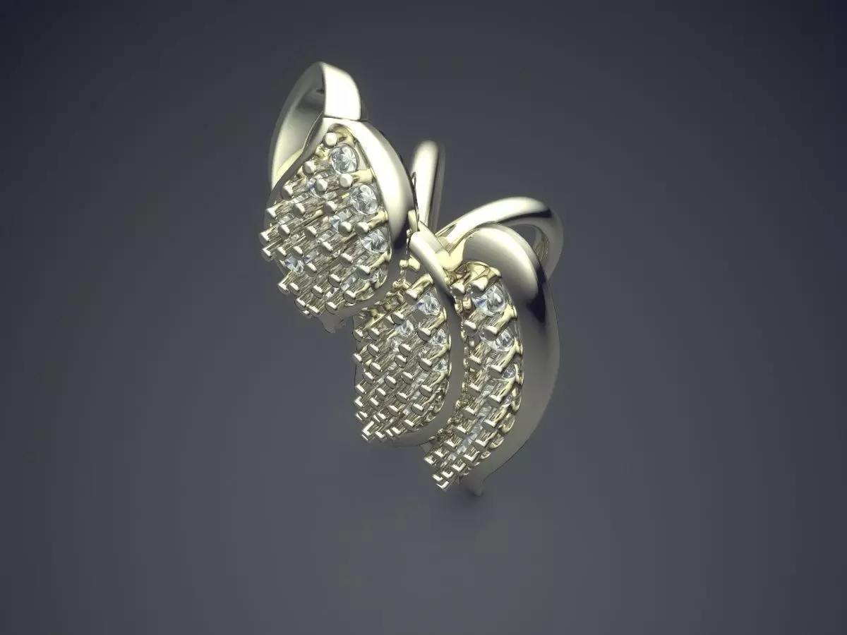 Pendant With Diamonds CAD-5494 3D print model_1
