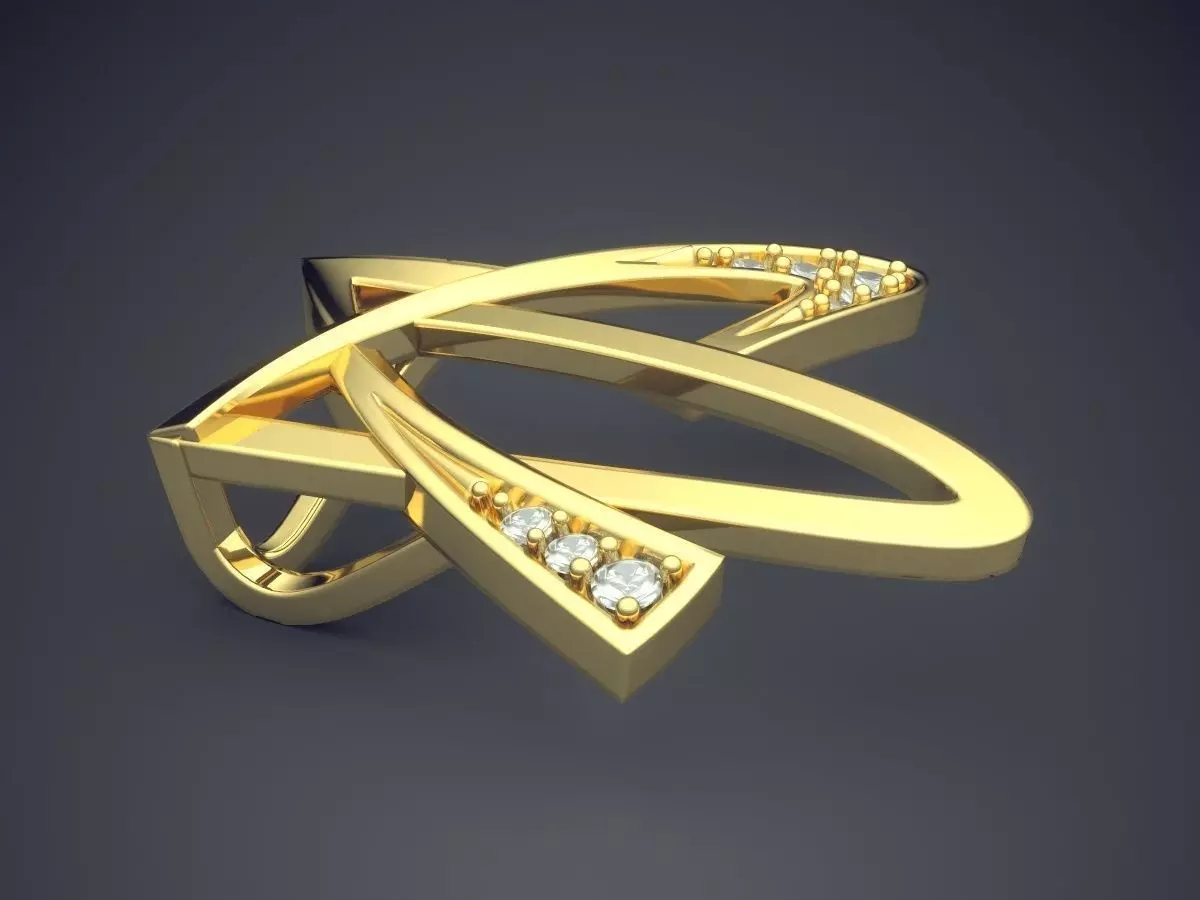 Pendant With Diamonds CAD-5488 3D print model_3