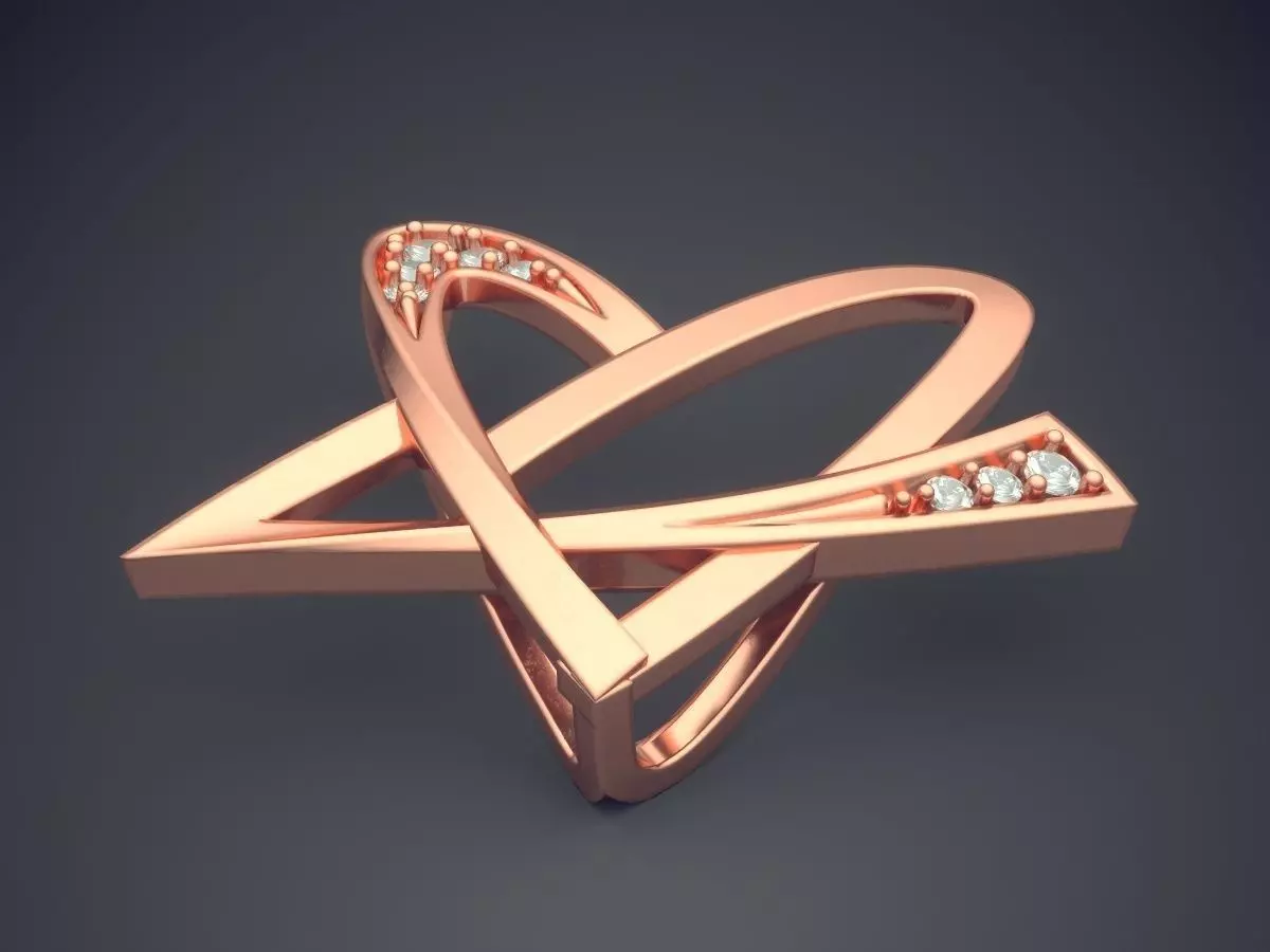 Pendant With Diamonds CAD-5488 3D print model_2