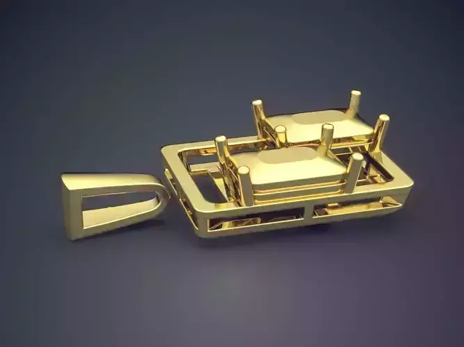 Square Pendant CAD-5486