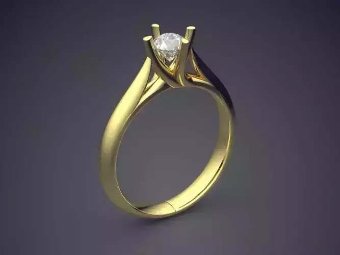 Engagement Ring With Diamond CAD-5483