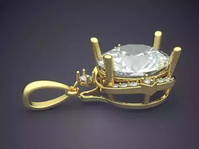 Hanging Earrings With Huge Diamonds CAD 5473