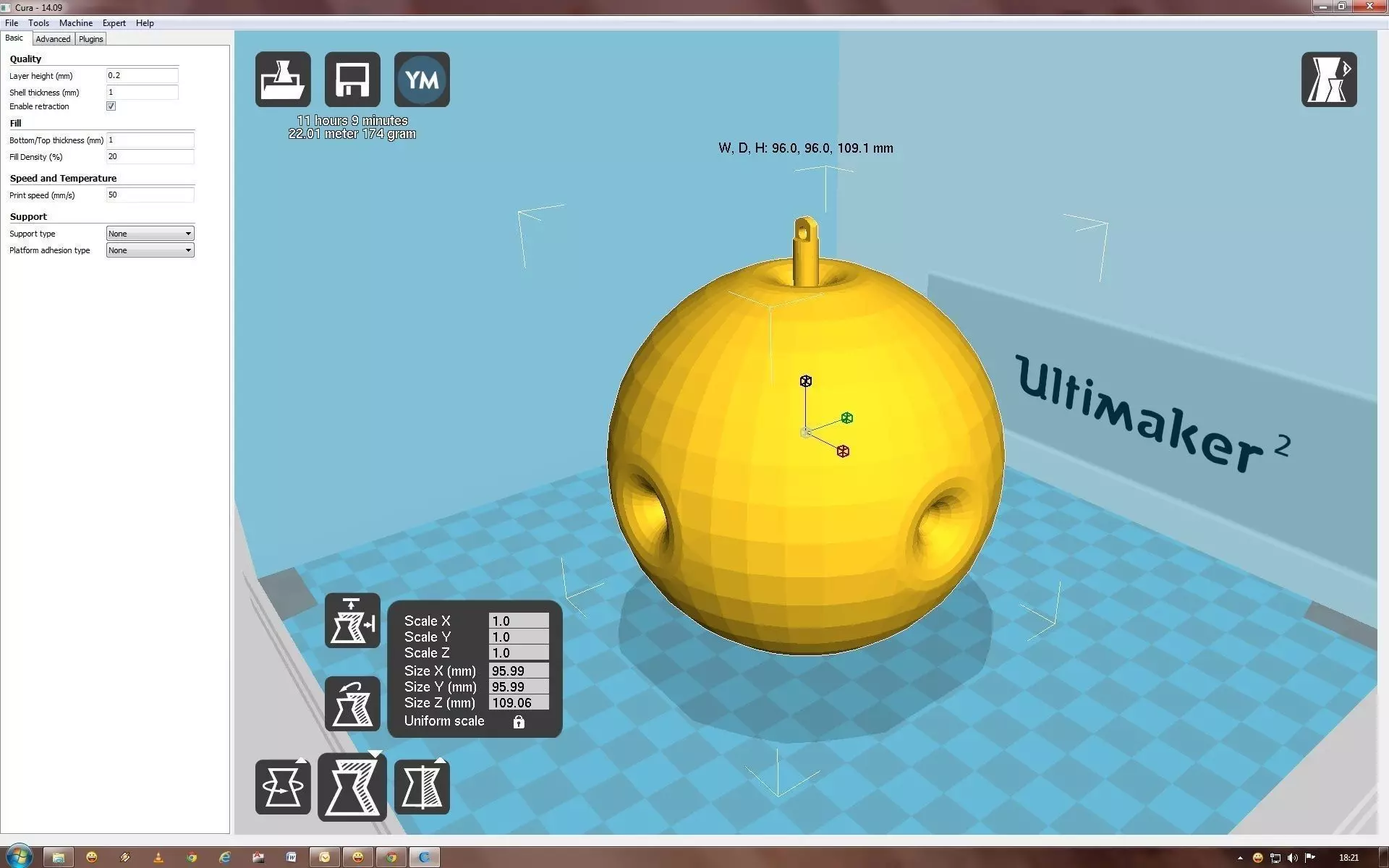 Snowflake computer screen showing egg 3D print model_0