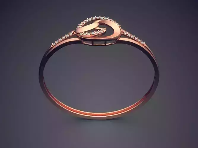 Thin Ring Wit Circle Ornament CAD 5468