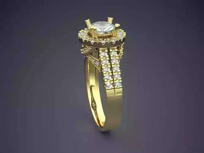 Luxury Ring With A Lot Of Diamonds CAD 5457