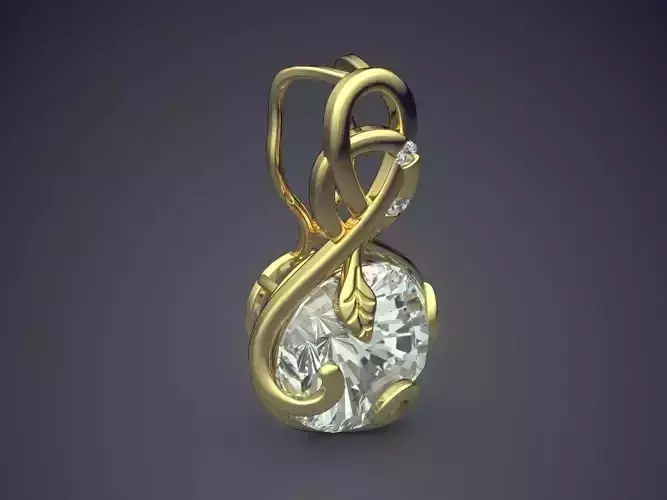 Pendant With Complex Ornaments CAD 5455