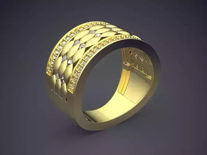 Very Thick Ring With Ornaments CAD 5454