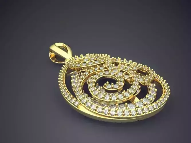 Pendant With Ornaments Cad 5462