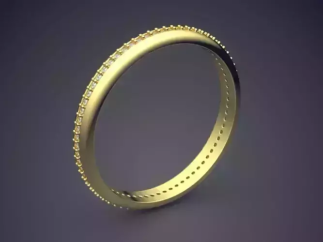 Simple Thin Ring With Dots CAD 5450