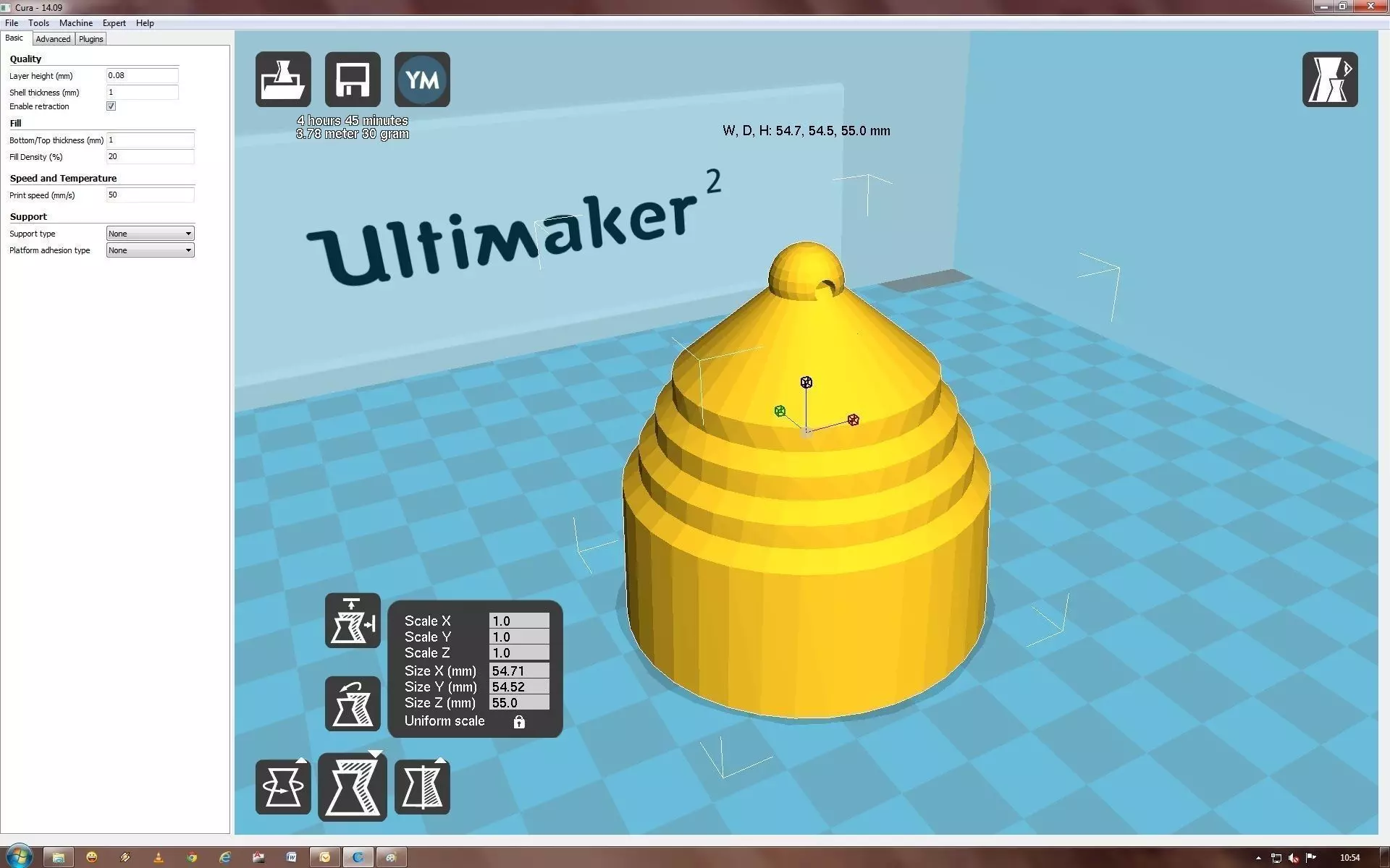 Snowflake beehive on computer screen 3D print model_0