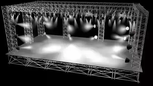Concert Stage 3D model