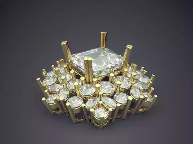 Pendant With Many Diamonds CAD 5440