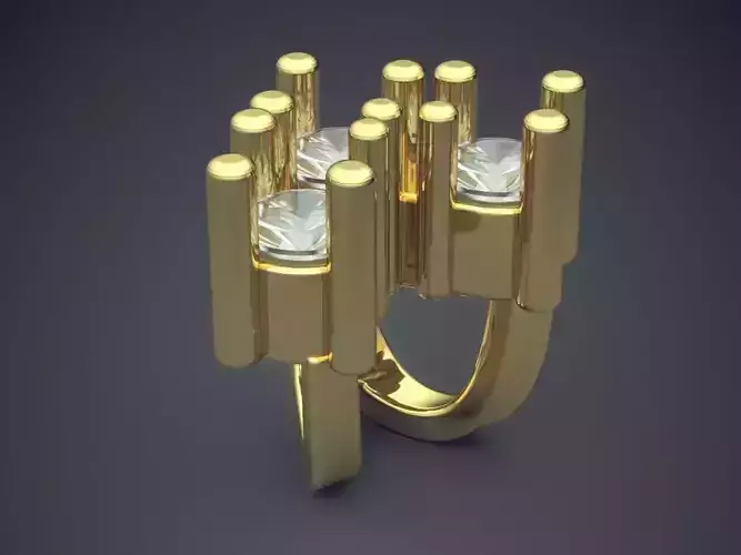 Simple Jewelry Piece With Columns CAD 5427