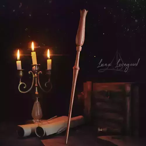 LUNA LOVEGOOD WAND - HARRY POTTER 3D print model