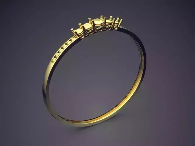 Very Thin Ring With Tiny Diamonds CAD 5408 3D print model