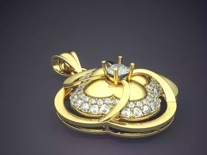 Pendant With Diamonds CAD-5411