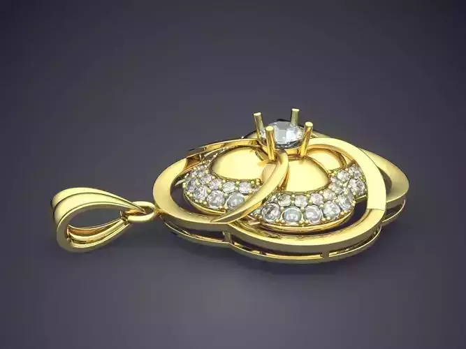 Pendant With Diamonds CAD-5411