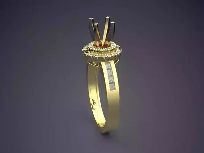 Ring With Columns As Ornaments CAD 5401