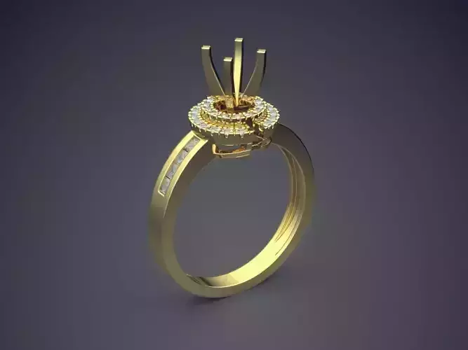 Ring With Columns As Ornaments CAD 5401 3D print model