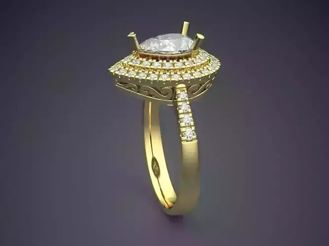 Thin Ring With Plenty Of Diamonds On Top CAD 5399