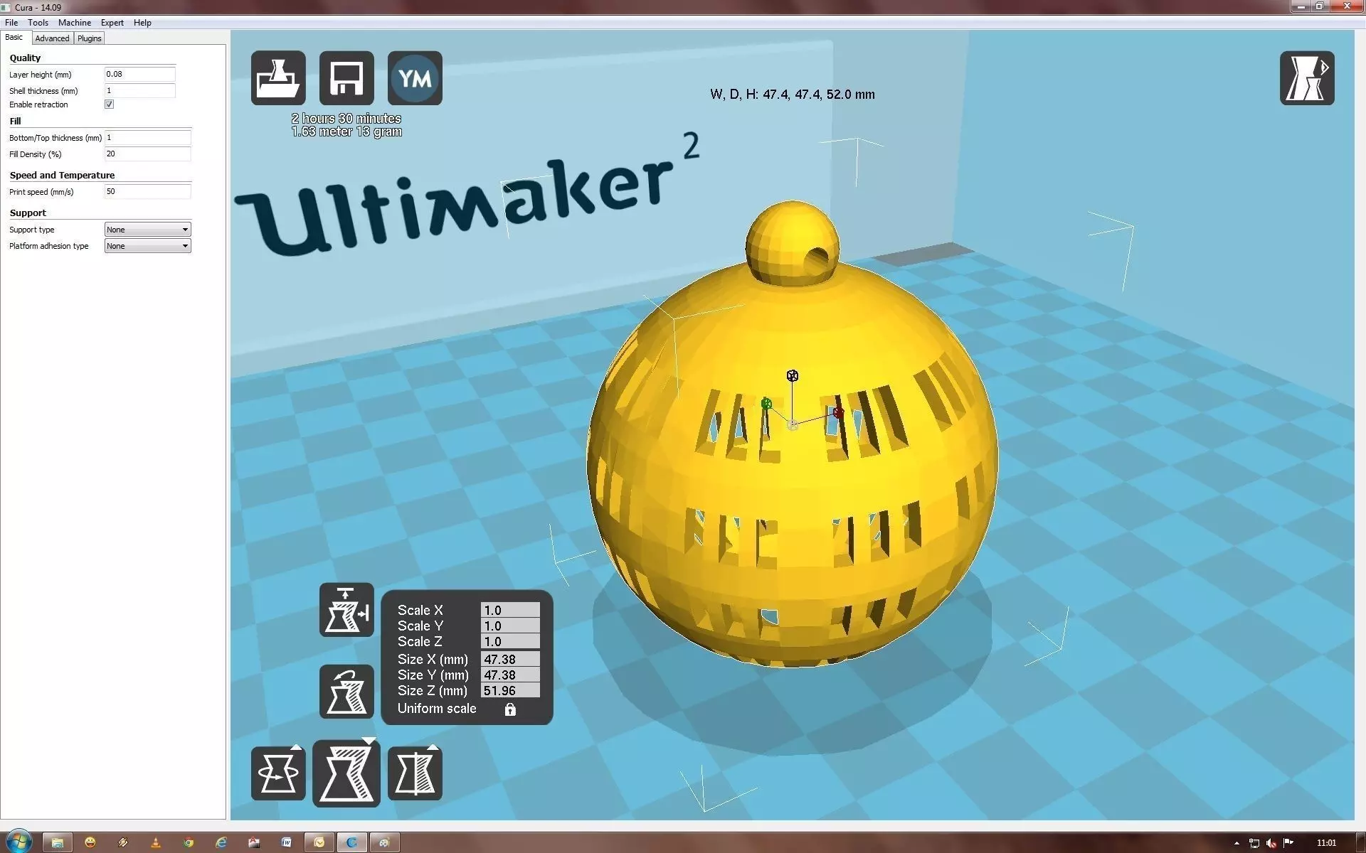Snowflake egg in computer screen 3D print model_0