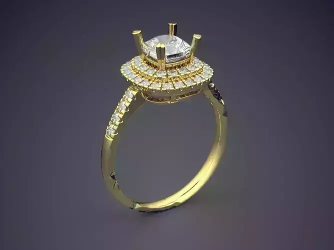 Engagement Ring Covered With Diamond CAD 5368